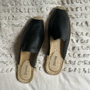 Soludos Espadrille Leather Slides